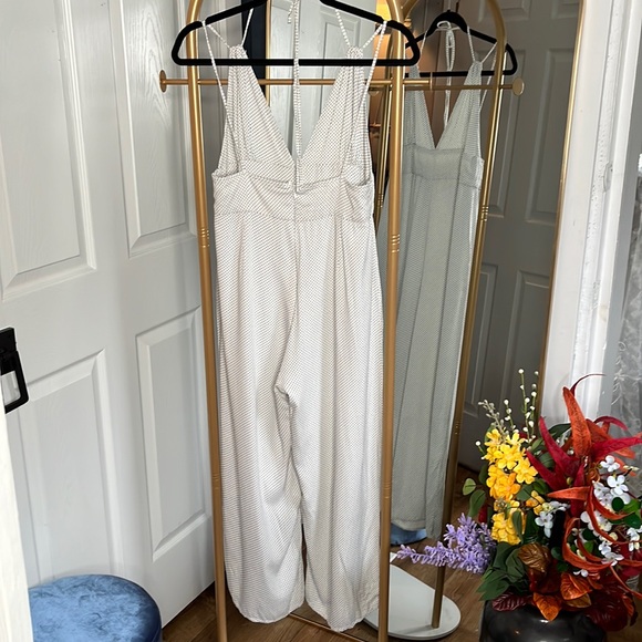 White & Black Polka dot Jumpsuit - Picture 2 of 5